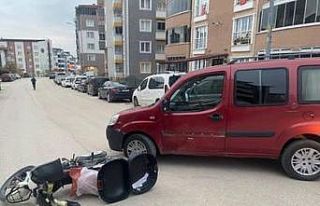 Bilecik’te hafifi ticari araç ile motosikletin...