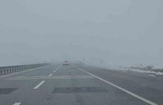 Bitlis-Güroymak kara yolunda sis etkili oluyor