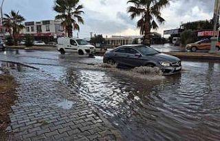 Bodrum’da sağanak yağış etkili oldu