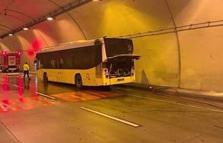 Bomonti Tüneli’nde İETT otobüsünde yangın