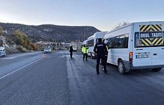 Bozkır’da okul servis araçları denetlendi