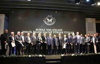 Bursa Ticaret Borsası 100. yıl ödül töreni düzenledi
