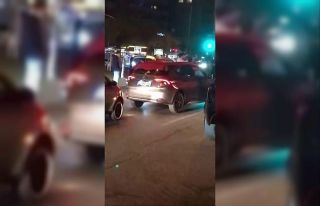 Bursa’da tepki çeken görüntüler kamerada