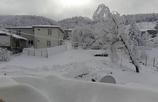 Çankırı’nın yüksek kesimlerinde kar kalınlığı...