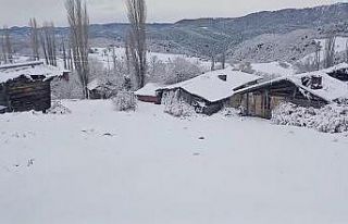 Çorum’da kar yağışı köyleri beyaza bürüdü