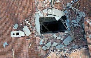 Çorum’daki patlamada şoke eden görüntü: Çatı...