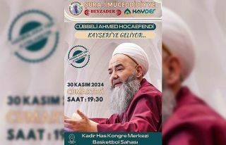 Cübbeli Ahmet Hoca Kayseri’ye geliyor