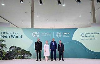 Cumhurbaşkanı Erdoğan, COP29 alanına geldi