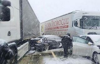 D-100 karayolu ulaşıma kapandı