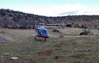 Dağda düşerek yaralandı, ambulans helikopterle...