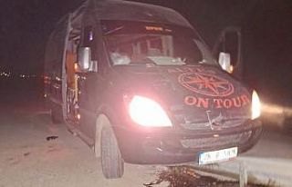 Deplasmana giden Eskişehirspor taraftarı kaza yaptı