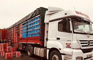 Durdurulan tırdan 11 milyon 500 bin makaron ele geçirildi