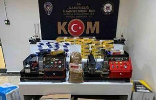 Elazığ’da 29 bin boş ve 5 bin doldurulmuş makaron...