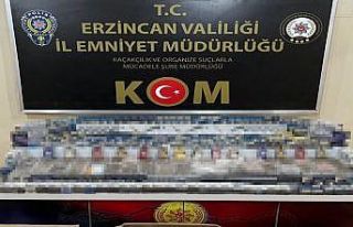 Erzincan’da kaçak sigara ve makaron ele geçirildi
