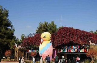 Gaziantep Doğal Yaşam Parkı’na ara tatilde ziyaretçi...