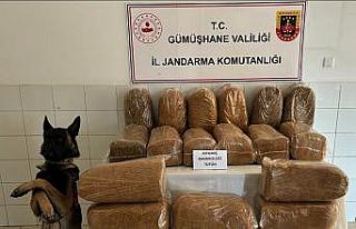 Gümüşhane’de 138 kilogram kaçak tütün ele...