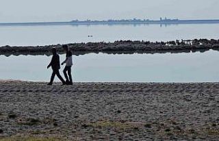 Havalar soğudu Arin Gölü’nün renkli misafirleri...