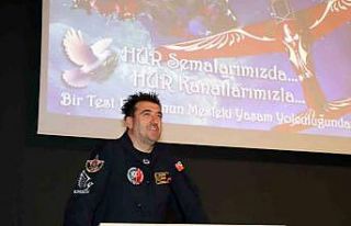 HÜRKUŞ Test Pilotu Özpala, tecrübelerini NEÜ...