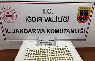 Iğdır’da 201 altın sikke ele geçirildi
