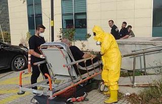 İplik fabrikasında zehirli gazdan etkilenen işçiler...