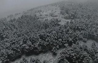 İstanbul’da kar yağışı havadan görüntülendi