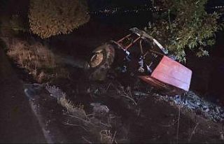 Kamyonla çarpışan traktörün sürücüsü yaralandı