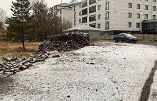 Karlıova’ya mevsimin ilk karı düştü