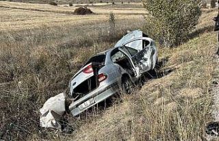 Kazada kopan LPG tankı faciayı önledi, 3 yaralı