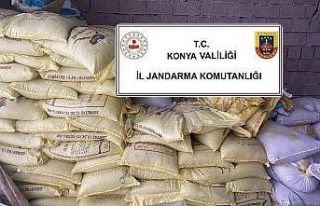 Konya’da 1 milyon liralık kaçak gübre operasyonu