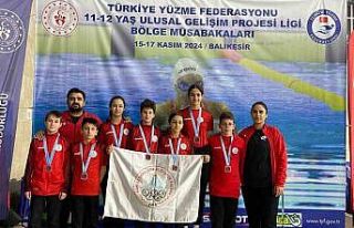 Körfezli yüzücüler Balıkesir’den madalyalarla...