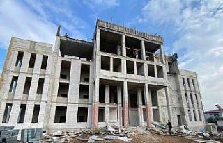 Kumlu hükümet konağının inşası sürüyor