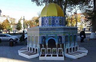 Kütahya’da Kubbetü’s-Sahre maketi inşa edildi