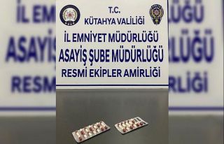 Kütahya’da üzerinde uyuşturucu hap ele geçirilen...