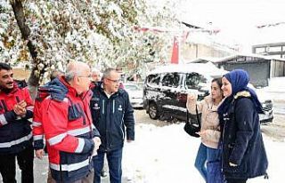 Malatya Büyükşehir Belediyesi’nin karla mücadele...