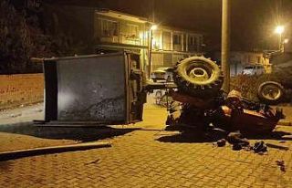 Manisa’da traktör devrildi, sürücü ölümden...