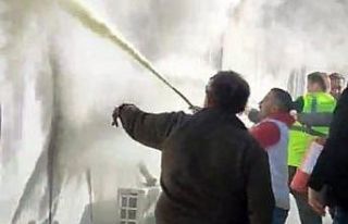 Manisa’da YHT şantiyesi yatakhanesinde korkutan...