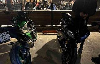 Milas’ta yarış yapan motosikletliler yakalandı