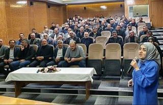 Muhtarlara sağlıklı içme suyu konusunda eğitim...