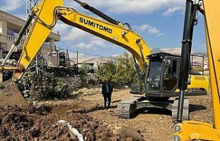 Narince köyünün içme suyu ve kanalizasyon hattı...