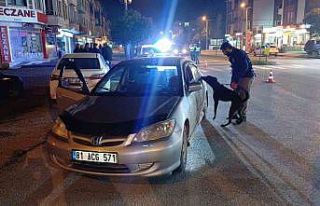 Narkotik köpekli uygulamada araçlar didik didik...