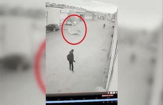 Okula giden öğrenci saniyeler ile yaralanmaktan...