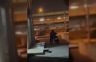 Önce kameraya, sonra polise yakalanan motosiklet...