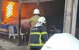 Park halindeki Tofaş alev alev yandı