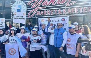 PAÜ’de grevi kırmak için öğrencilerin çalıştırıldığı...