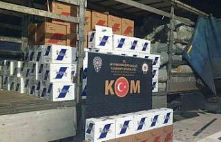 Polis sahte bandollü 2 milyon adet boş makaron ele...