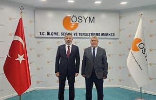 Rektör Kırışık, ÖSYM Başkanı Ersoy ile görüştü