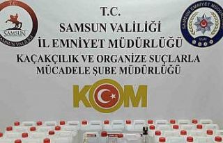 Samsun’da 130 litre etil alkol ve 16 litre sahte...
