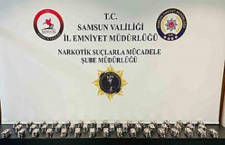 Samsun’da 7 bin 280 sentetik ecza hapı ele geçirildi
