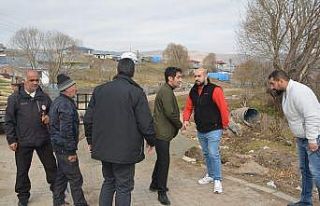 Sarıkamış Kaymakamı Aslantatar, menfez ve su deposu...