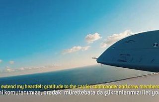 Selçuk Bayraktar tarihi uçuşu sosyal medya hesabından...